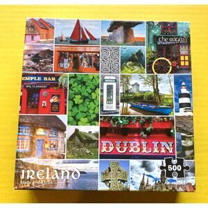 500 Piece Ireland Re-marks Jigsaw Puzzle w/ Poster - Pre-owned